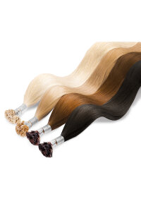 Farbe 3B - 25 glatte Double Drawn Keratin Bonding...