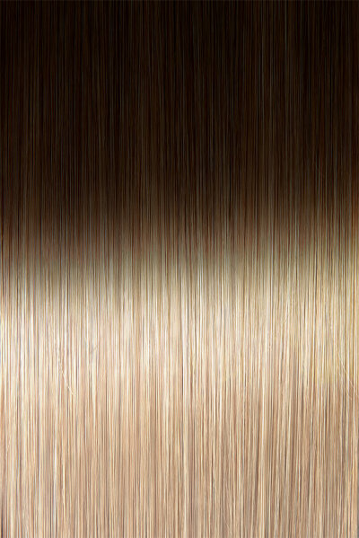 Ombré Farbe 6A auf 15 - 10 glatte Double Drawn Tape Extensions 50 cm